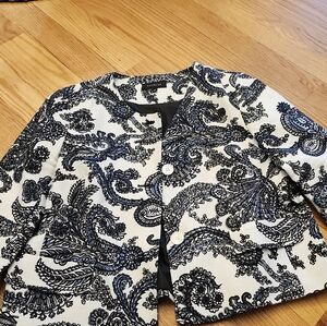 Talbots Flowered Suit Jacket